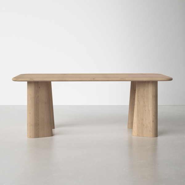 AllModern Daymon 84'' Solid Oak Dining Table Wayfair